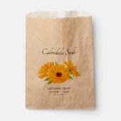 Gelassen Liebe Grow l Calendula Samen Gastgeschenk Geschenktütchen (Vorderseite)