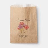 Gelassen Liebe Grow l Cosmos Seeds Gastgeschenk Ho Geschenktütchen (Vorderseite)