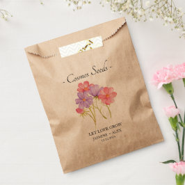 Gelassen Liebe Grow l Cosmos Seeds Gastgeschenk Ho Geschenktütchen