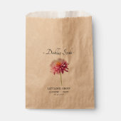 Gelassen Liebe Grow l Dahlia Seeds Wedding Geschenktütchen (Vorderseite)