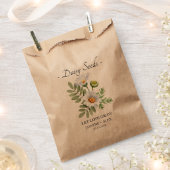 Gelassen Liebe Grow l Daisy Seeds Gastgeschenk Hoc Geschenktütchen (Ausgeschnitten)