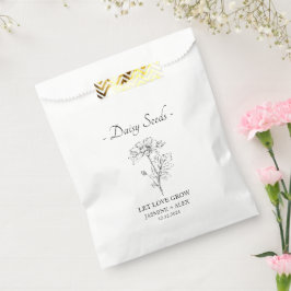 Gelassen Liebe Grow l Daisy Seeds Wedding Geschenktütchen