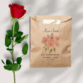 Gelassen Liebe Grow l Rose Samen Gastgeschenk Hoch Geschenktütchen
