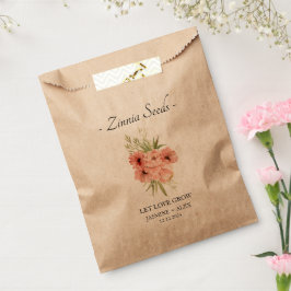 Gelassen Liebe Grow l Zinnia Samen Gastgeschenk Ho Geschenktütchen