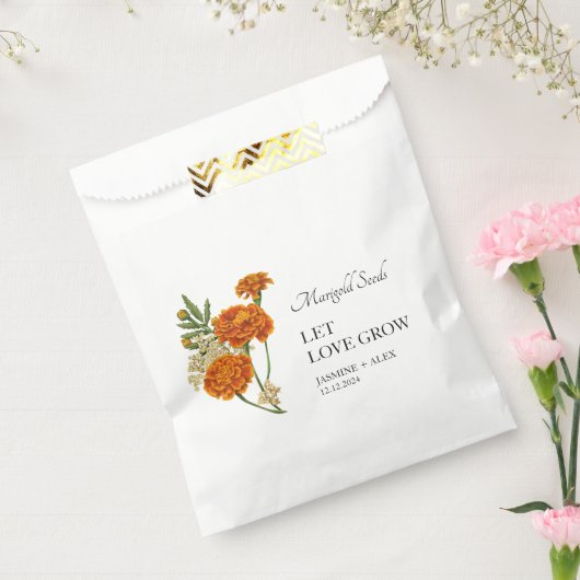 Gelassen Liebe Grow Marigold Seed Wedding Geschenktütchen (Versiegelt)