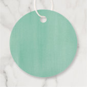 Gelassen Liebe Grow Peach Wassercolor Blumenzehen Geschenkanhänger (Rückseite)