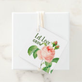 Gelassen Liebe Grow Pink Roses Blumenzehen Geschenkanhänger (Beispiel)