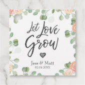 Gelassen Liebe Grow Rustic Floral Greenery Boho Kr Geschenkanhänger (Vorderseite)