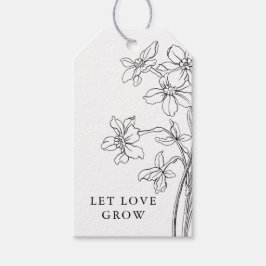 Gelassen Liebe Grow Tags, Moderne Gastgeschenk Hoc Geschenkanhänger