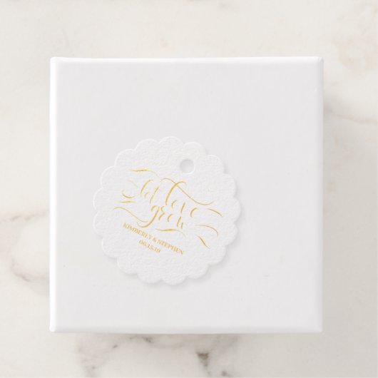 Gelassen Liebe Grow Wedding Geschenkanhänger (Mit Box)