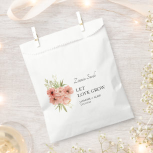 Gelassen Liebe Grow Zinnia Seed Wedding Geschenktütchen