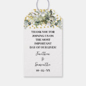 Gelassen Liebe Pflanze Geschenk Eukalyptus Gold Ge Geschenkanhänger (Rückseite)