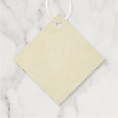 Gelassen Liebe Sparkle Elegantes Vintages Hochzeit Geschenkanhänger (Rückseite)