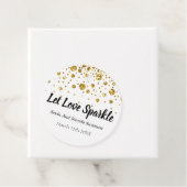 Gelassen Liebe Sparkle Moderne Goldene Hochzeit Geschenkanhänger (Beispiel)