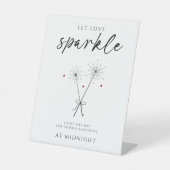 Gelassen Liebe Sparkle - Sparkler Sendoff Lässig H Sockelschild (Vorderseite)