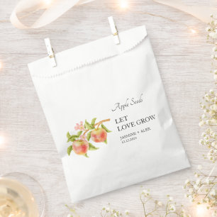 Gelassen Liebe wachsen Apple Seed Gastgeschenk H Geschenktütchen