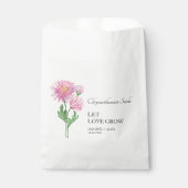 Gelassen Liebe wachsen Chrysanthemum Seed Wedding Geschenktütchen (Vorderseite)
