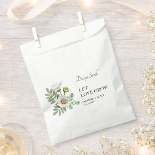 Gelassen Liebe wachsen Daisy Seed Wedding Geschenktütchen
