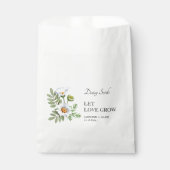 Gelassen Liebe wachsen Daisy Seed Wedding Geschenktütchen (Vorderseite)
