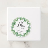 Gelassen Liebe wachsen Eukalyptus Wreath Sage Gree Geschenkanhänger (Beispiel)