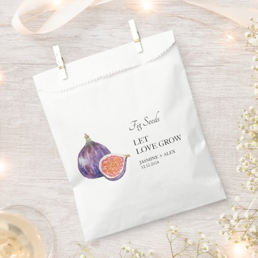 Gelassen Liebe wachsen | Fig Seed Gastgeschenk Hoc Geschenktütchen (Ausgeschnitten)