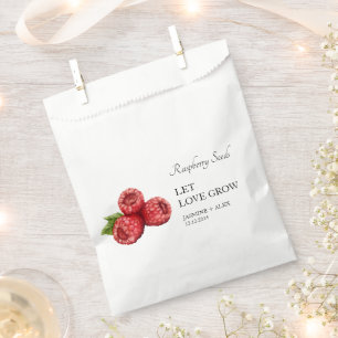Gelassen Liebe wachsen   Himbeersfutterbeutel für  Geschenktütchen