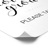 Gelassen Liebe wachsen Hochzeit Pflanze Botanische Poster (Ecke)