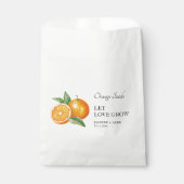 Gelassen Liebe wachsen | Orangensaftbeutel für Gas Geschenktütchen (Vorderseite)