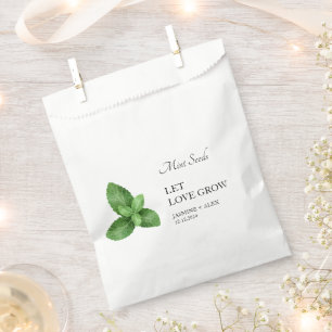 Gelassen Liebe wachsen Pfefferminzbeutel für die Geschenktütchen