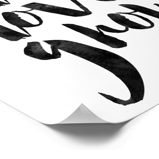 Gelassen Liebe wachsen Poster (Ecke)