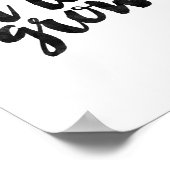 Gelassen Liebe wachsen Poster (Ecke)