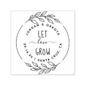 Gelassen Liebe wachsen rustikal, handGezeichnet Sk Permastempel (Design)