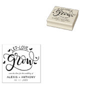 Gelassen Liebe wachsen - Save the Date Gummistempel (Stempel)