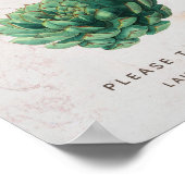 Gelassen Liebe wachsen Sukkulente Botanische Gastg Poster (Ecke)