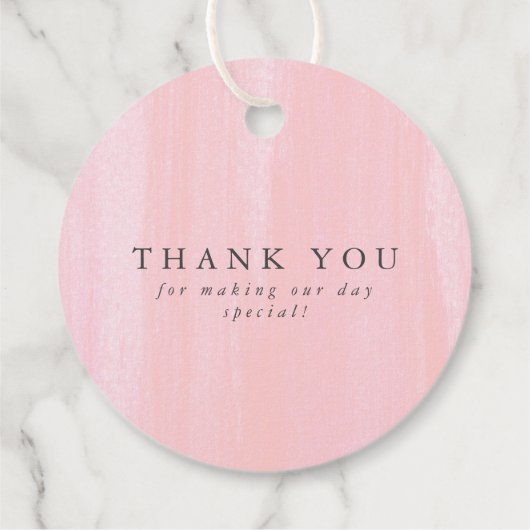 Gelassen Liebe wachsen Sukkulente & rosa Blume Vie Geschenkanhänger (Rückseite)