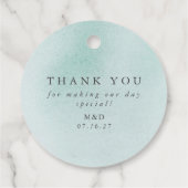 Gelassen Liebe wachsen Sukkulente und Pumpkins fal Geschenkanhänger (Rückseite)