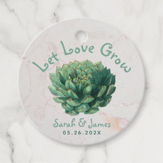 Gelassen Liebe wächst durchsichtige grüne Gastgesc Geschenkanhänger (Vorderseite)