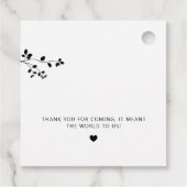 Gelassen Liebe wächst, elegant Moderne Rustikal Geschenkanhänger (Rückseite)