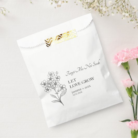 Gelassen Liebe wächst Vergessen Sie mir nicht Gast Geschenktütchen (Versiegelt)