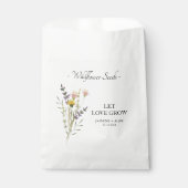 Gelassen Liebe Wildblume Saatgut Gastgeschenk Hoch Geschenktütchen (Vorderseite)