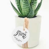 Gelassen Liebe wird Minimalistisch Hochzeit Geschenkanhänger