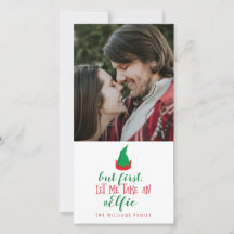 Gelassen mir nehmen Sie ein Elfie Weihnachten