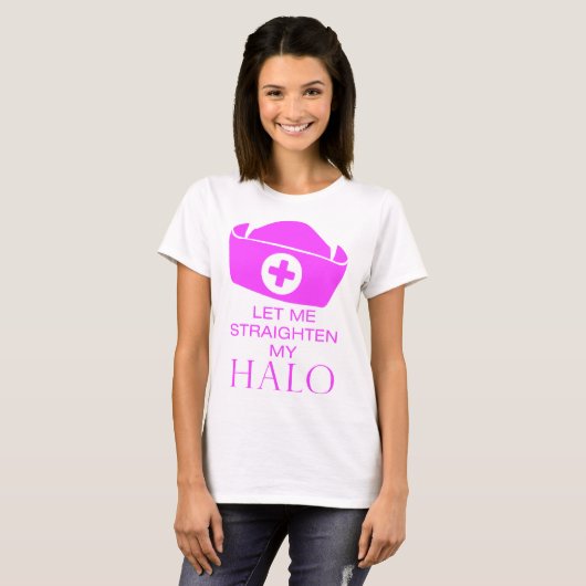 Gelassen mir richten Sie meinen Halo gerade T-Shirt (Vorne ganz)