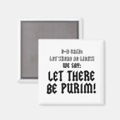 gelassen Purim Magnet (Vorderseite/Rückseite)