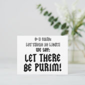 gelassen Purim Postkarte (Stehend Vorderseite)