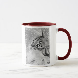 Gelassen Schnee Kitty-Katze Tasse