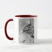 Gelassen Schnee Kitty-Katze Tasse (Links)