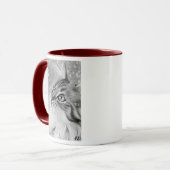 Gelassen Schnee Kitty-Katze Tasse (Vorderseite Links)