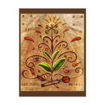 'Gelassen Tee' Postkarte