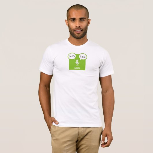 Gelassen uns Apple-T - Shirt sprechen (Vorne ganz)